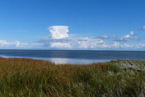 cumulus clouds over the Baltic Sea