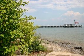 view of the pier on Lake Constance