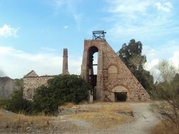 mine on a mountain in linares