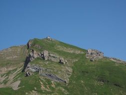 green alpine mountains