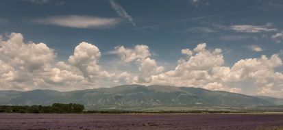 amazing field mountains