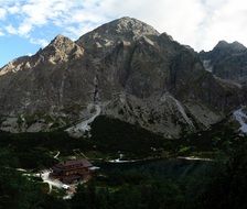 high tatras under clouds in slovakia