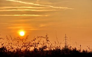 wonderful sunset nature