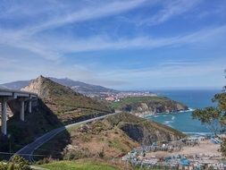 road by the oceanshore