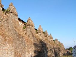 stone walls under a clear sky