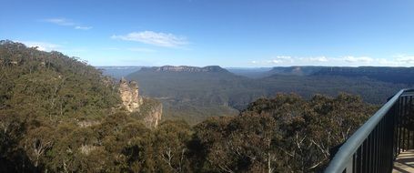 green valley in the blue mountains