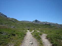 scenic alpine mountains in Austria