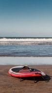 surfboard on the sand