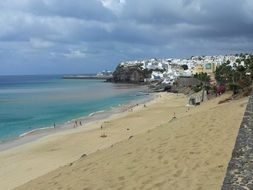 landscape of the sandy beach