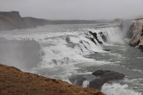 incredible beauty waterfall iceland