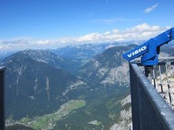 mountain viewpoint at beautiful alpine landscape, austria