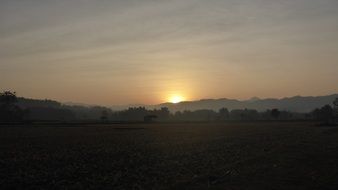 Landscape of sunrise