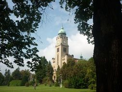 Picture of the church among the trees