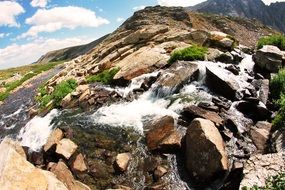 clear stream in a beautiful rocky area