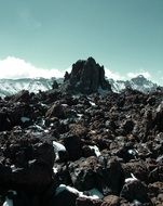 Teide volcano in rocky landscape, spain, Tenerife