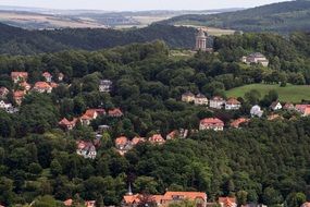 beautiful thuringian forest in Germany