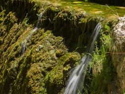 Landscape of waterfall in nature