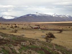 panorama of el calafate in southern argentina