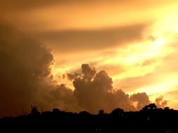cloudy sunset over florida