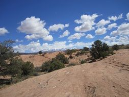 clouds above the desert
