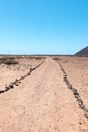 desert in the los lobos island