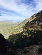 climbing a mountain in arizona