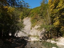 natural mountain river