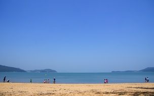 extraordinary beautiful white sandy beach