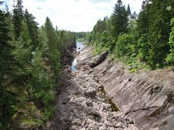 panorama of picturesque landscape in finland