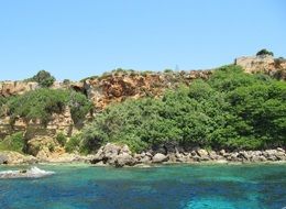 landscape of Costa-Sea in greece