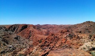 Landscape of desert in South Africa