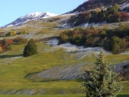 mountains in switzerland in autumn