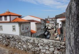 houses with red roofs in portugal