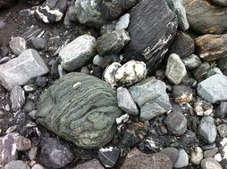 many stones as a landscape