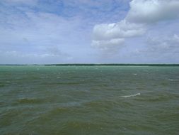 Sun day on the sea in Brazil