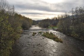 Landscape Picture of mountain river