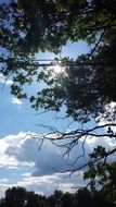 landscape of cloudy sky in summer