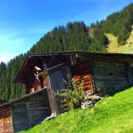 alpine hut mountain