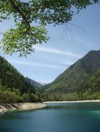 river near the mountains