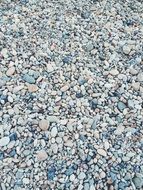 blue smooth pebbles close up