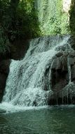 Waterfall on the river