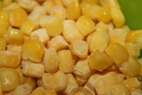 frozen corn grains