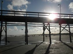 pier at the sunlight