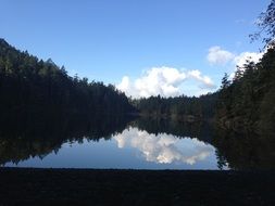 mirroring lake in British Columbia