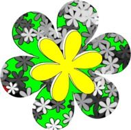 abstract flower drawing