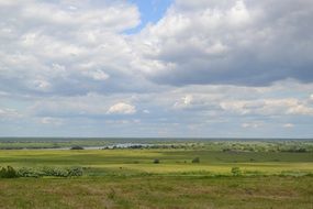 green meadows in Ryazan