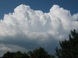 huge clouds in the sky