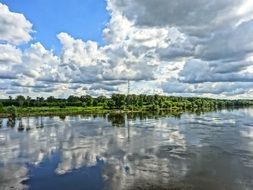 picturesque Vistula river in Poland