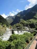 bridge in green highlands