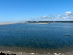 Shoreline of the ocean